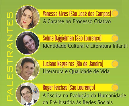 1º Encontro de Escritores de São Lourenço e Região - palestrantes - Portal São Lourenço