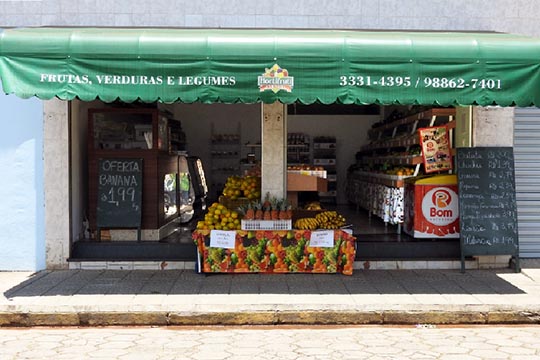 Hortifruti Avenida - fachada do Sacolão - Portal São Lourenço