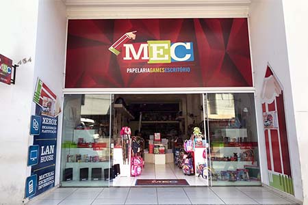MEC Papelaria Games Escritório - Frente da Loja p - Portal São Lourenço